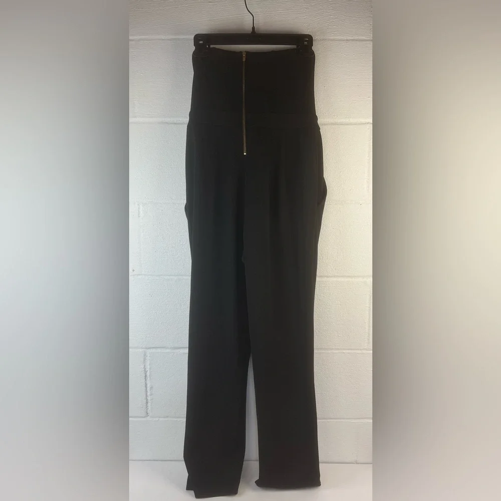 Express Black Strapless Jumpsuit, 6 - Picture 6 of 7